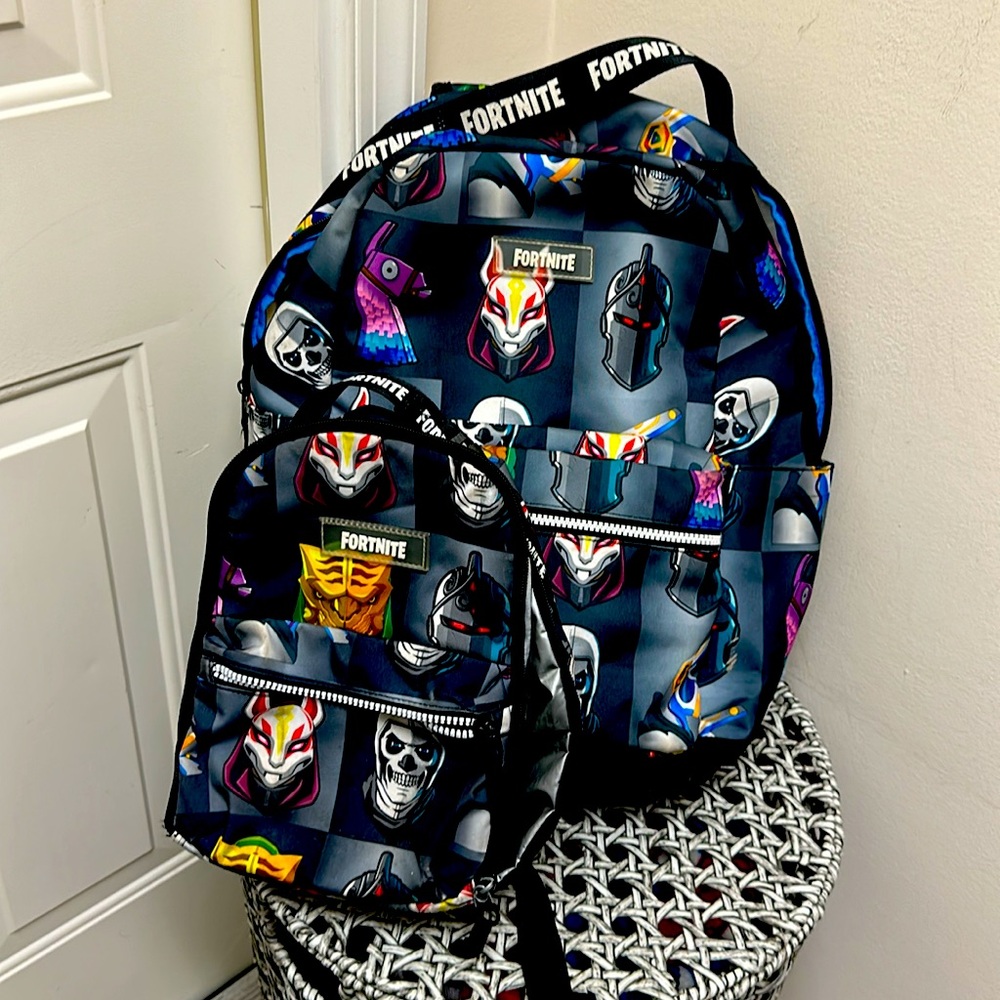 Fortnite Backpack and Lunch bag